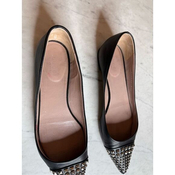 Gucci studded ballet flats 36.5 - Picture 3 of 15